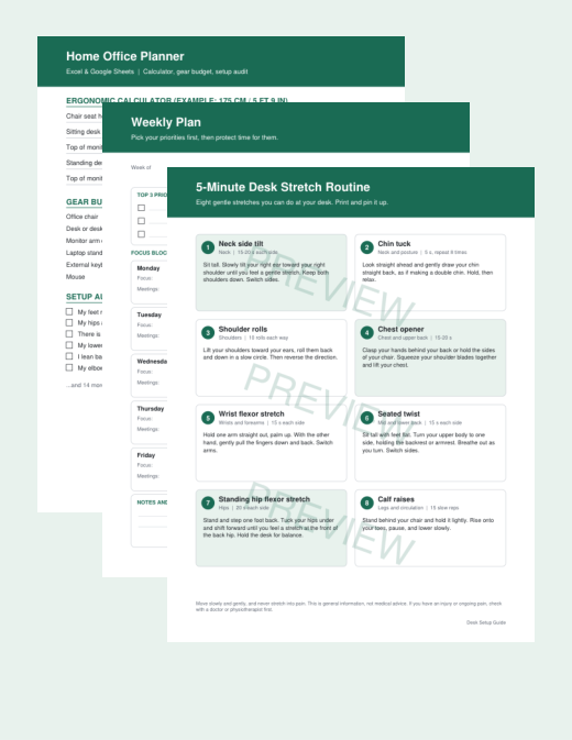 Preview of Complete Home Office Bundle